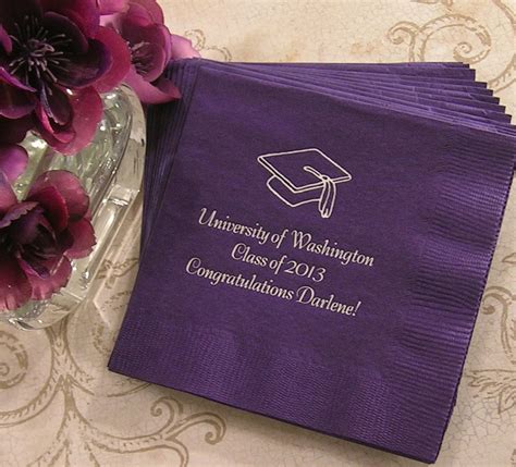 graduation party napkins|More.